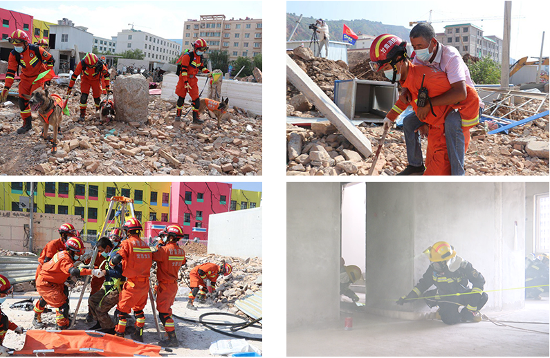 定西市消防救援支隊(duì)參加全市“守護(hù)生命·2022”重大地震災(zāi)害事故應(yīng)急救援綜合演練